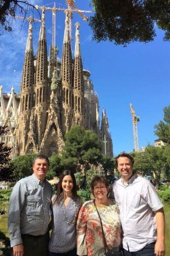 Family on our Barcelona Walking Tour in English
