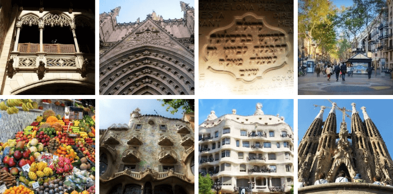 Sites included in our private walking tour in Barcelona