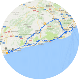 Tarragona & Wine Tours Map