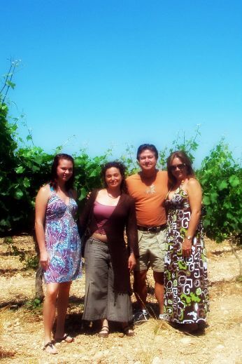 Family in our cava tours from Barcelona