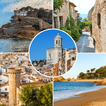 Sites included in our girona and costa brava tour from barcelona