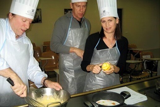 Group on a private cooking class in Barcelona