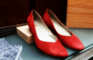 Pair of red Spanish Shoes