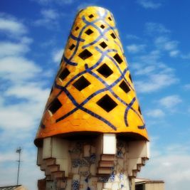 Chimney see in our Private Palau Guell Tour