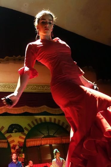 Dancer on our Barcelona gourmet tapas walking tour and flamenco show