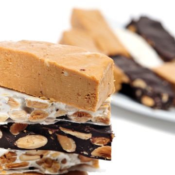 Serving of Turron Nougat from Spain