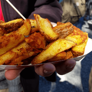 Potatoes in a Barcelona Street Food Event | ForeverBarcelona