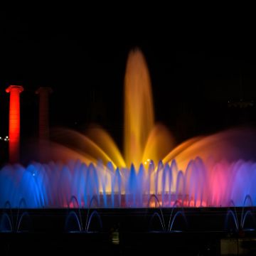 The magic fountain show, one of the Top Barcelona night activities