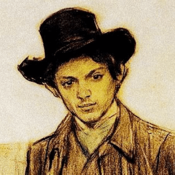 Young Pablo Picasso portrait