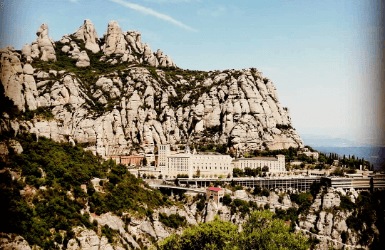 Cliffside monasteries near Barcelona: Montserrat
