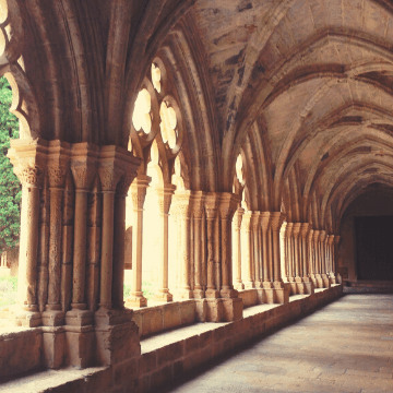 cloisters of one of the Best monasteries in the Barcelona area | ForeverBarcelona