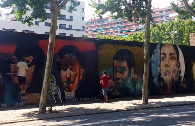 Barcelona Poblenou: graffiti