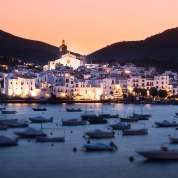 View of Cadaques by night