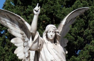 Angel at a Cemetery during Todos Los Santos