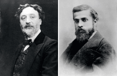 Antoni Gaudi and Hector Guimard portraits