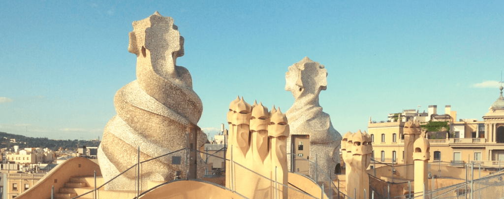 Barcelona Virtual Tours: Rooftop of La Pedrera