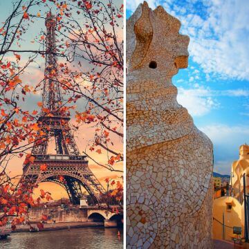 Paris vs Barcelona Travel comparison