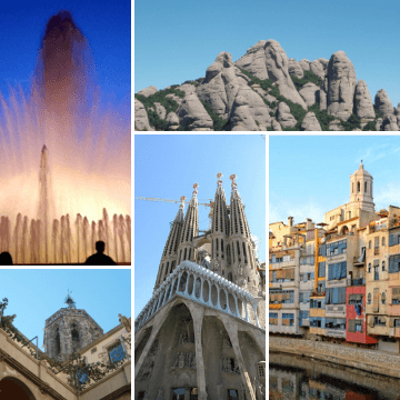Itinerary for Barcelona in five days photo grid