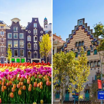 Amsterdam Barcelona comparison