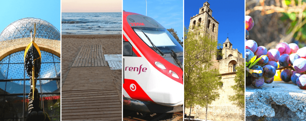 Towns near Barcelona to visit by train
