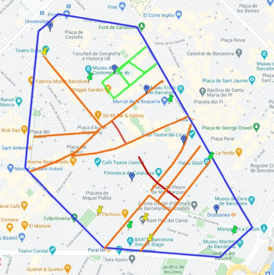 Safety Map of Raval
