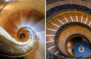 Sagrada Familia stairs vs Vatican stairs