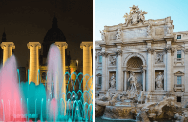 Barcelona Magic Fountain vs Fontana di Trevi
