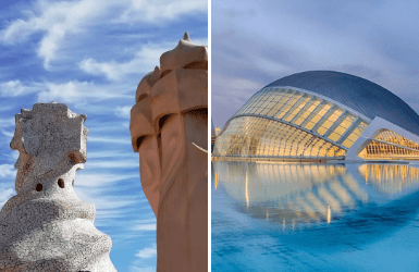 Valencia or Barcelona holiday: Architecture comparison