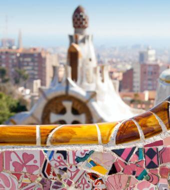 Park Guell, seen in our half day barcelona tours