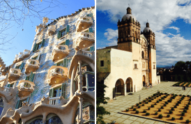 Spain vs Mexico architecture