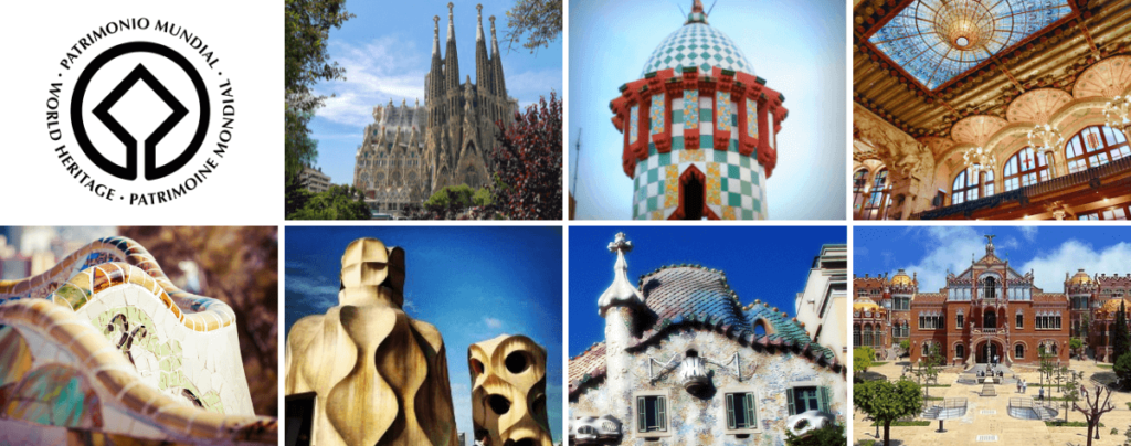 Barcelona UNESCO World Heritage collage