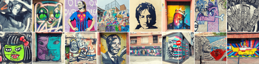Best graffiti street art | Barcelona, Gracia district