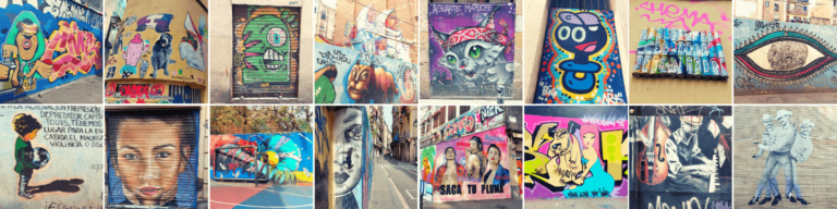 Street art in Barcelona Raval district