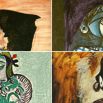 Collage of portraits of Picasso kids
