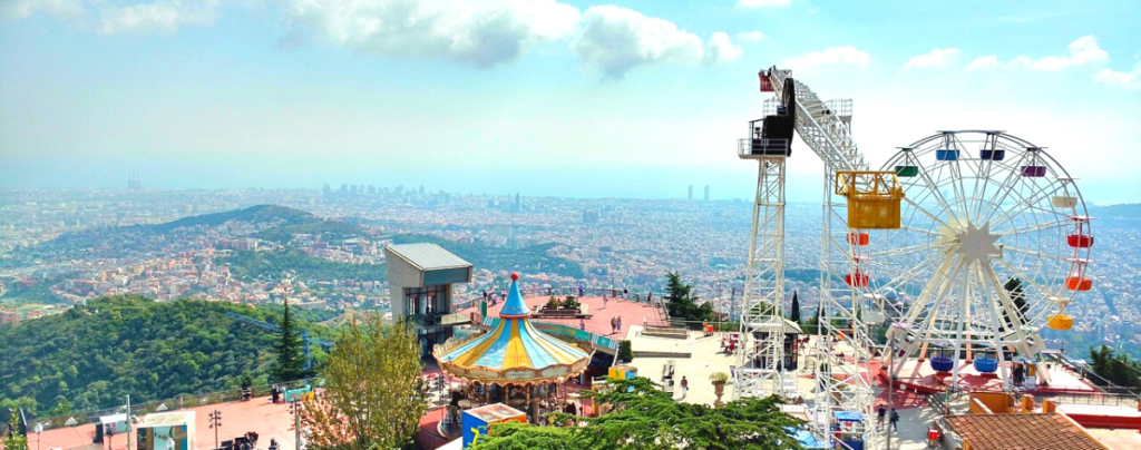 Tibidabo: one of the best amusement parks in Barcelona (Spain)