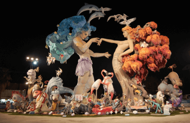 The Fallas in Valencia are one of the bank holidays in Spain chosen by the local councils