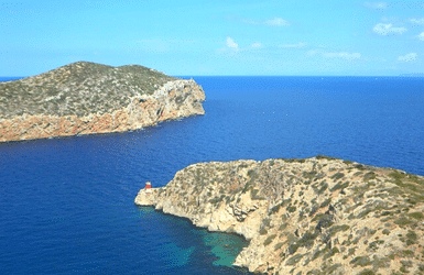 View of Cabrera, one of the islands off Barcelona and Palma de Mallorca