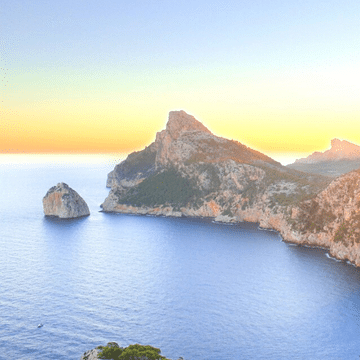 View of some islands near Barcelona (Spain)