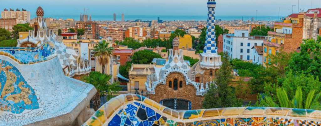 barcelona from park guell