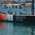 Ship from the America's Cup in Barcelona
